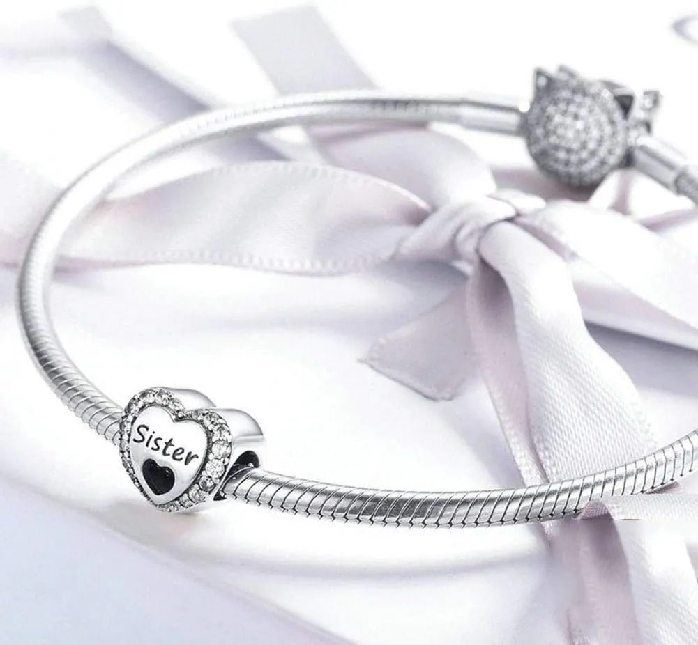 Grandma Charm 925 Sterling Silver Super Mom Family Charm Sister Charm Mother Charm Father Charm Love Charm for Pandora Charm Bracelet