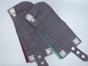 Gray Traditional Baby Boy Hanbok Hat (Doryungmo)