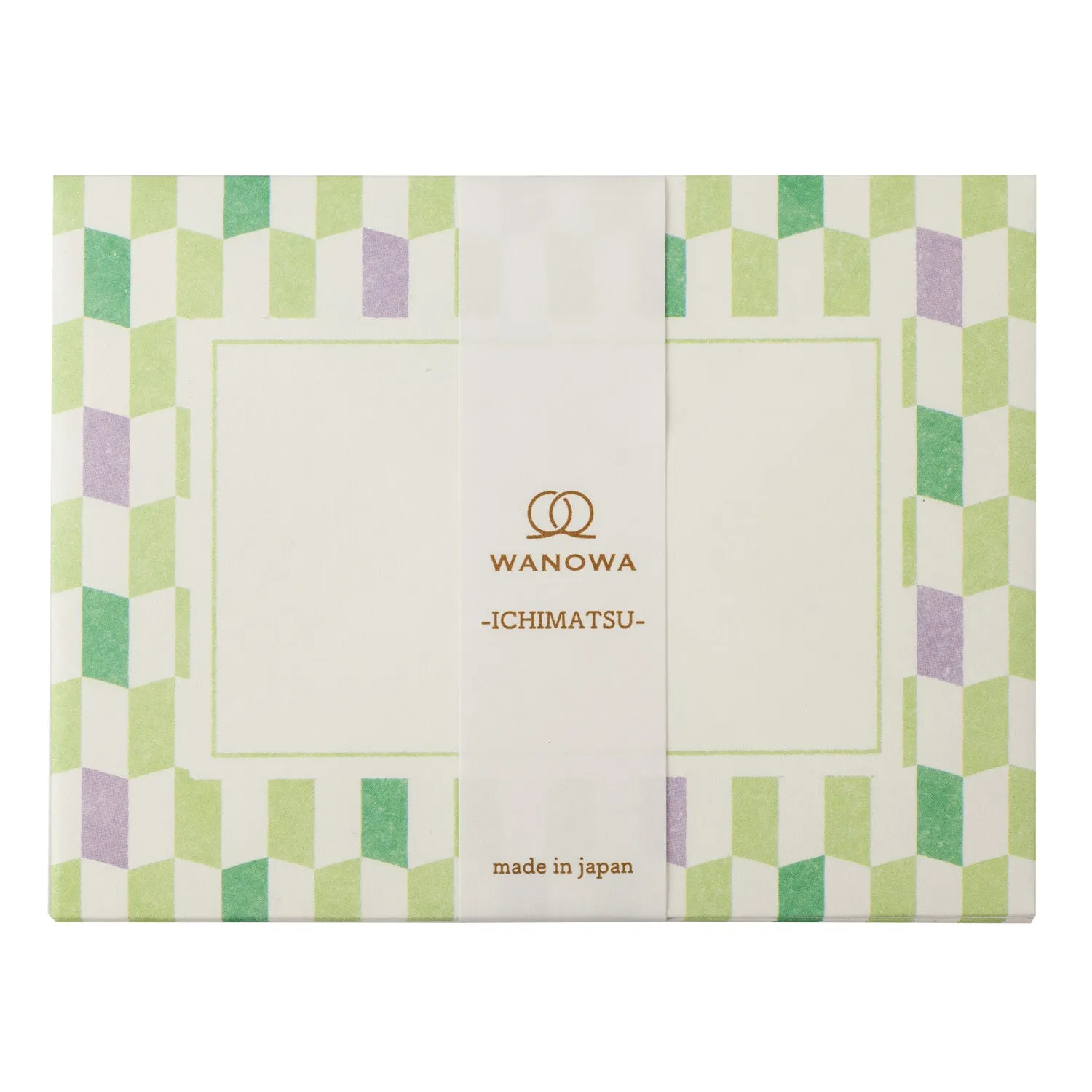 Green Geometric Japanese Mini Letter Set
