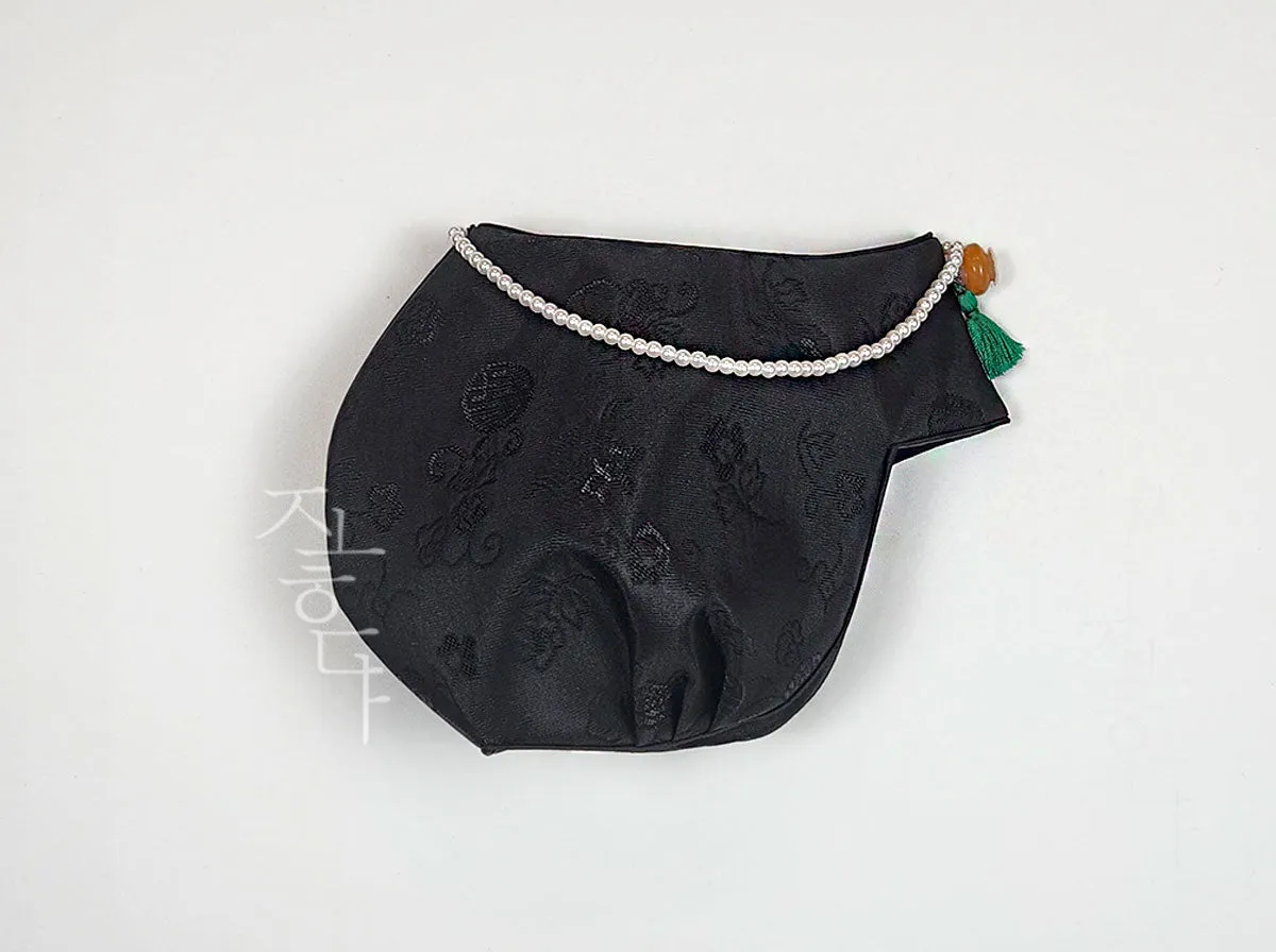 Green Tassel Black Baby Girl Hanbok Hat