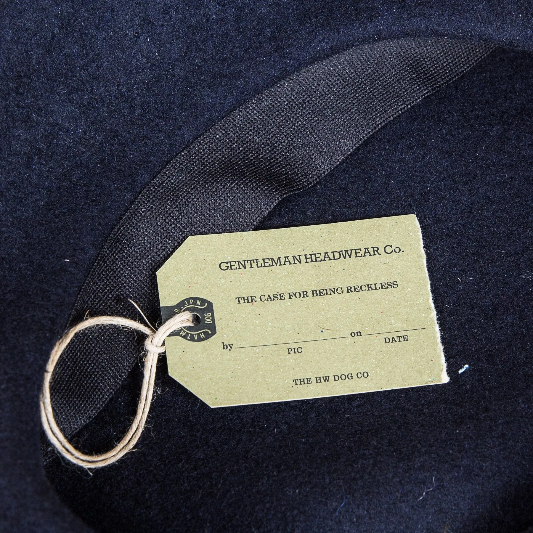 H. W. Dog & Co. Wool Beret Navy