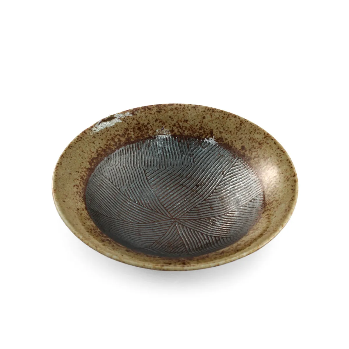 Haifuki Brown Bowl / Japanese-style Mortar (Suribachi) 6.3"dia x 1.85"ht
