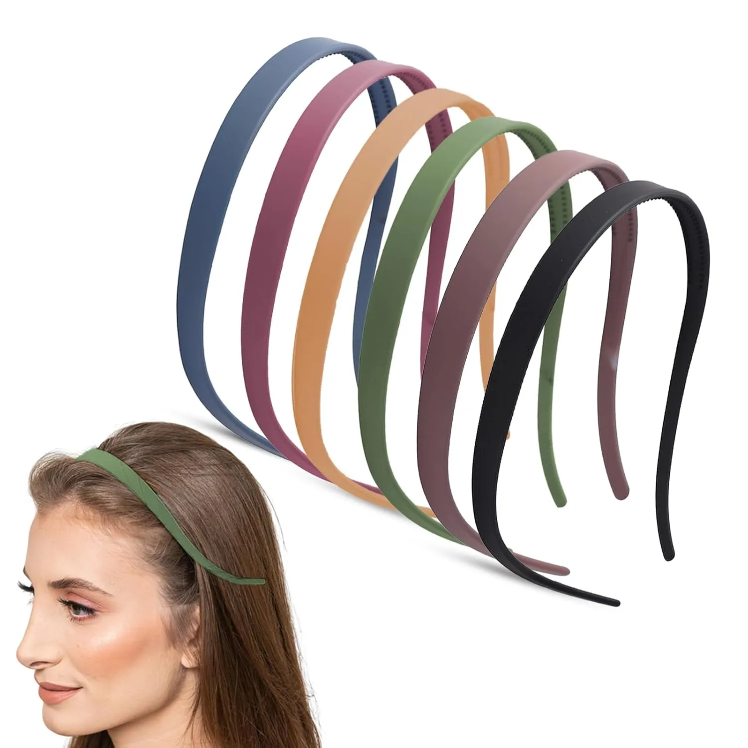 Hair Accessories for Women, Flex No Pressure for Women Comfortable Plastic Headbands With Teeth, Headbands Designed for Eyewear, Sunglasses . (B)