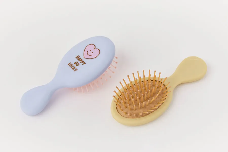 Hair Brush Smile Blue