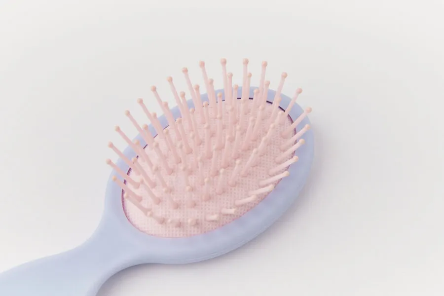 Hair Brush Smile Blue