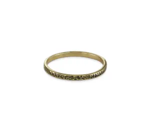 Hammered Stacking Ring - Bronze