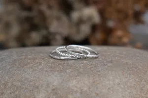 Hammered Stacking Rings (set of 3)