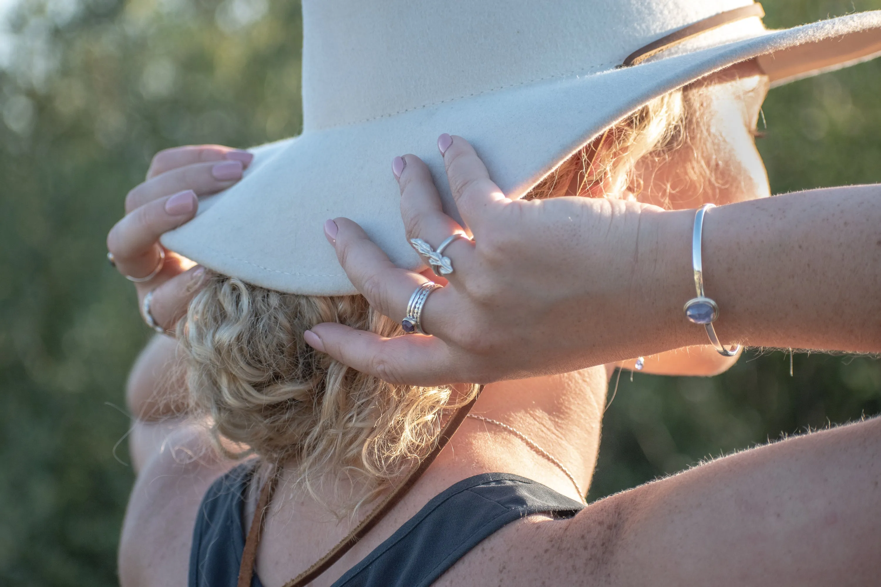 Hammered Stacking Rings (set of 3)