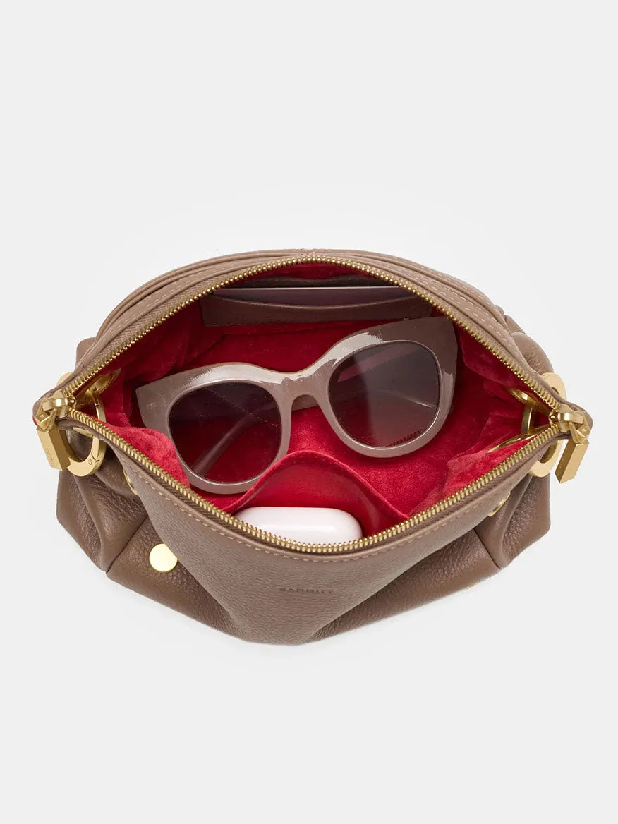 Hammitt Los Angeles Daniel Crossbody Clutch Small in Sculpted Taupe