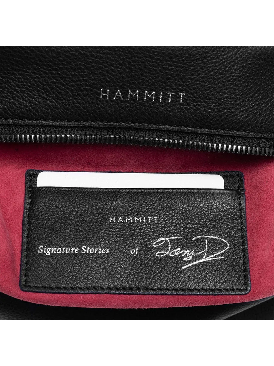 Hammitt Los Angeles Tony Signature Medium Crossbody in Black & Gunmetal