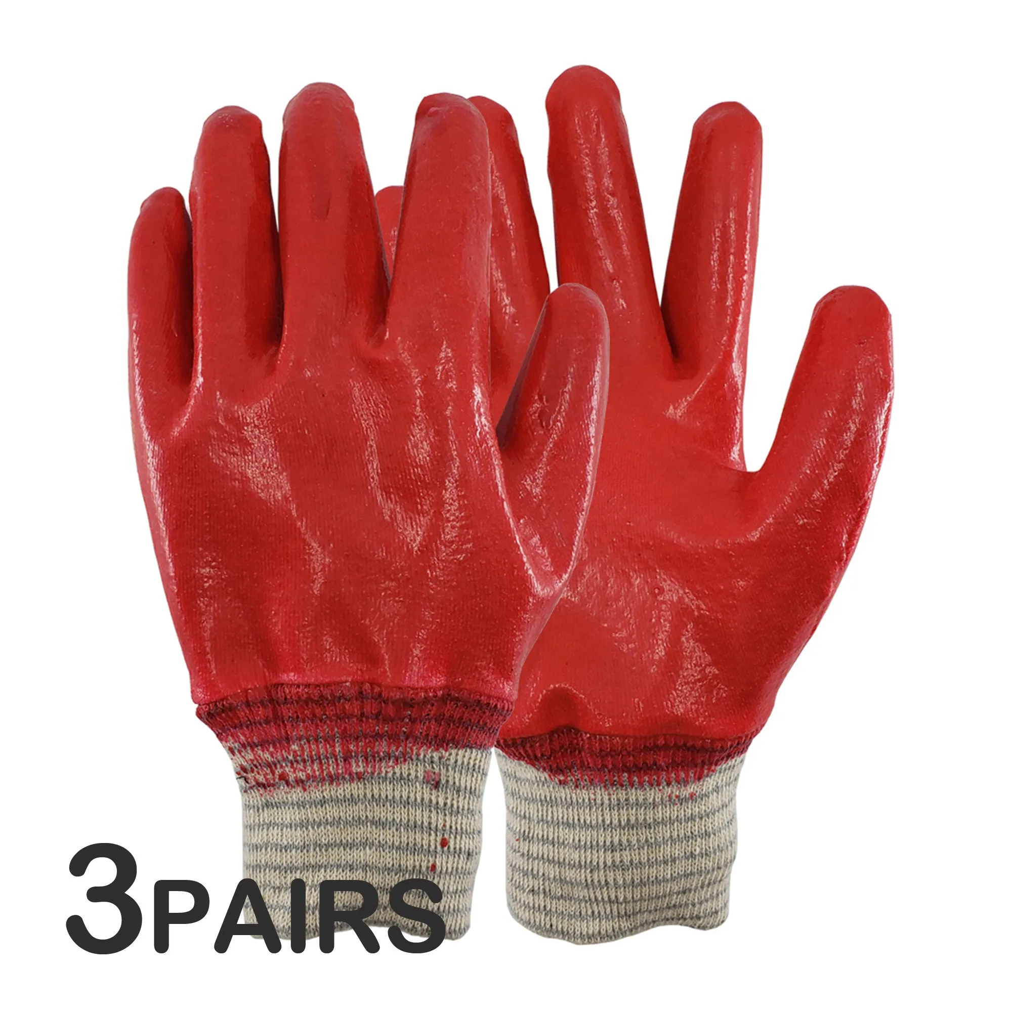 Hand Forged Korean Ho-mi Gardening Tool with 3 Pairs of Fully Latex Coated Gardening Gloves