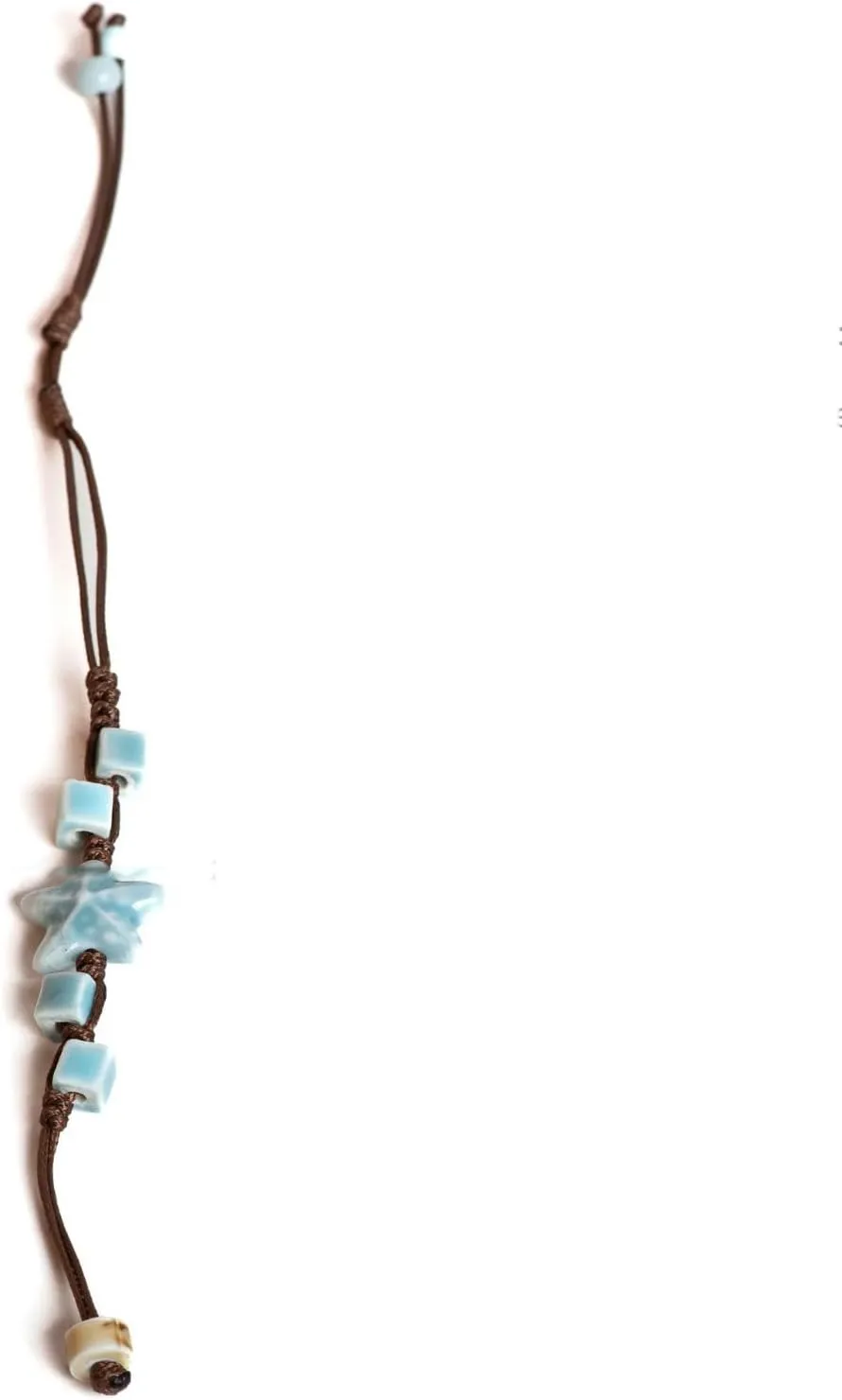 Handmade Ceramic Starfish Bracelet Adjustable Women's Jewelry Bohemian Rope Jewelry Gift