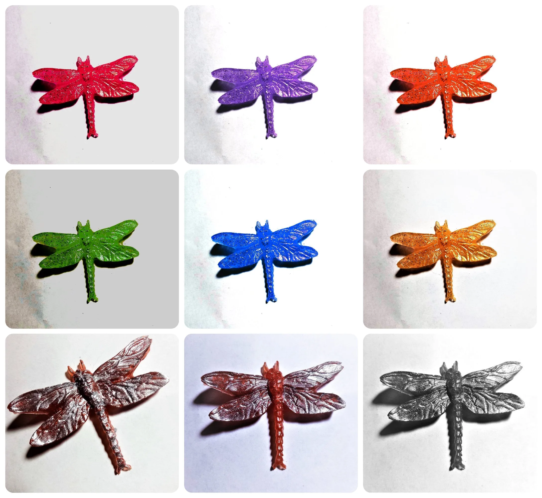 Handmade Lucky Dragon Fly Charm Ornament/KeyChain/Magnet,Gift for Christmas/Birthday/NewYear/Valentine/ThanXgiving/Housewarming/Nature Lover