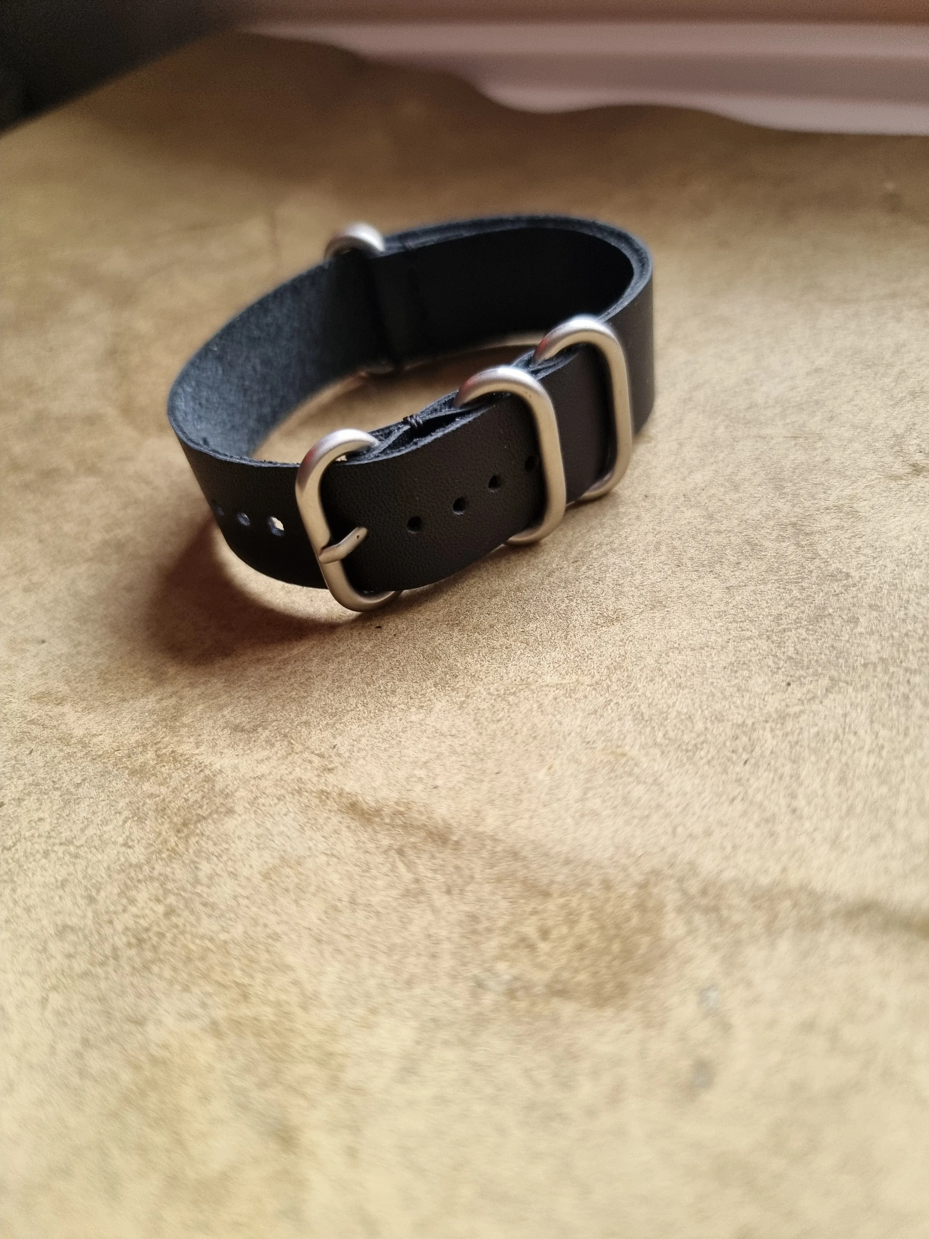 Handmade nato leather strap
