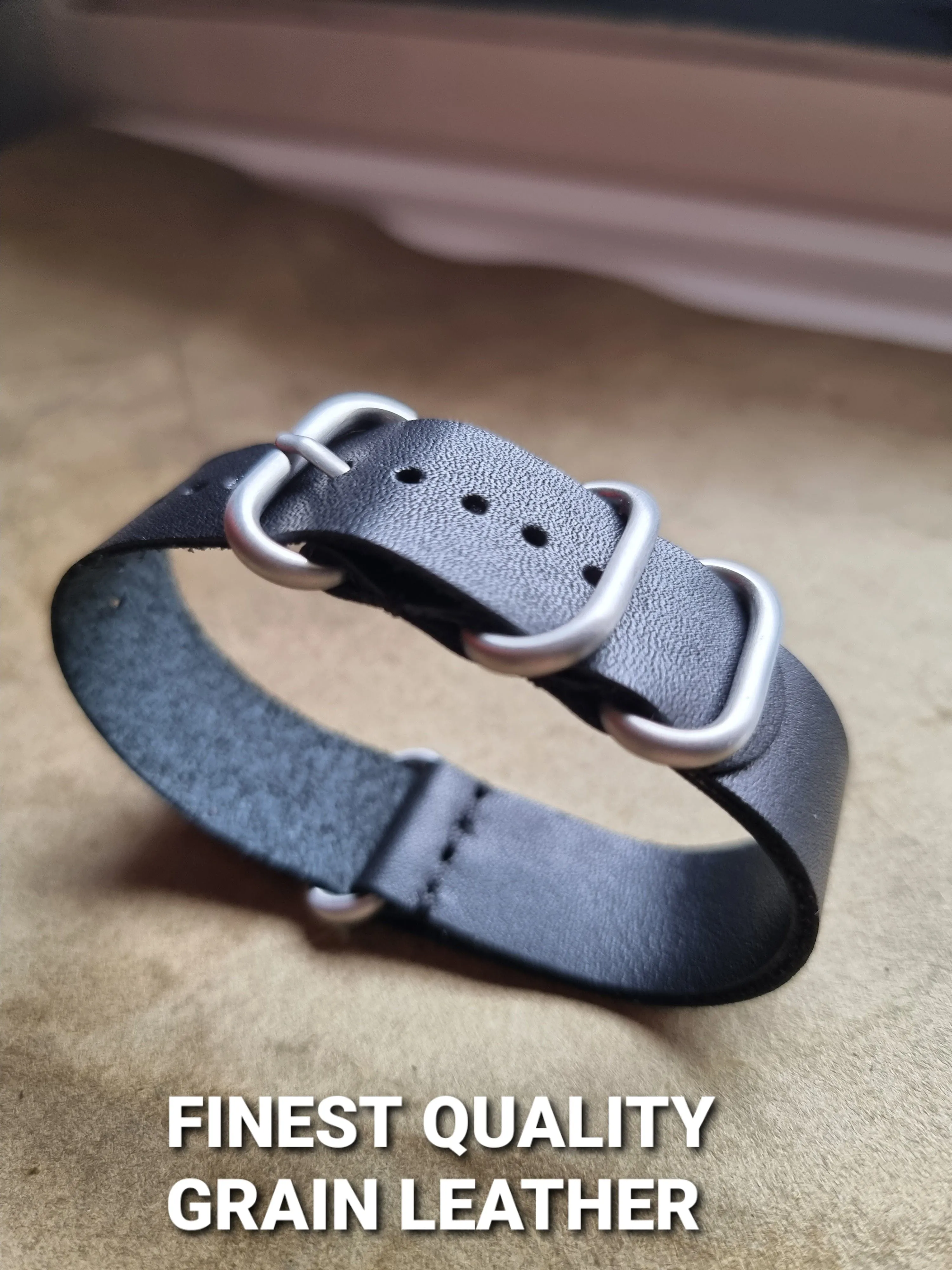 Handmade nato leather strap