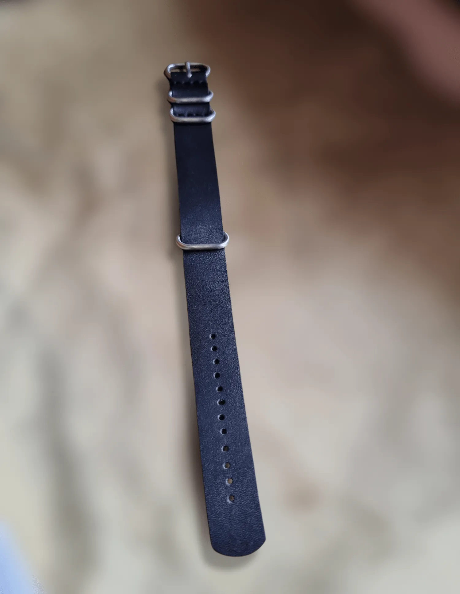 Handmade nato leather strap