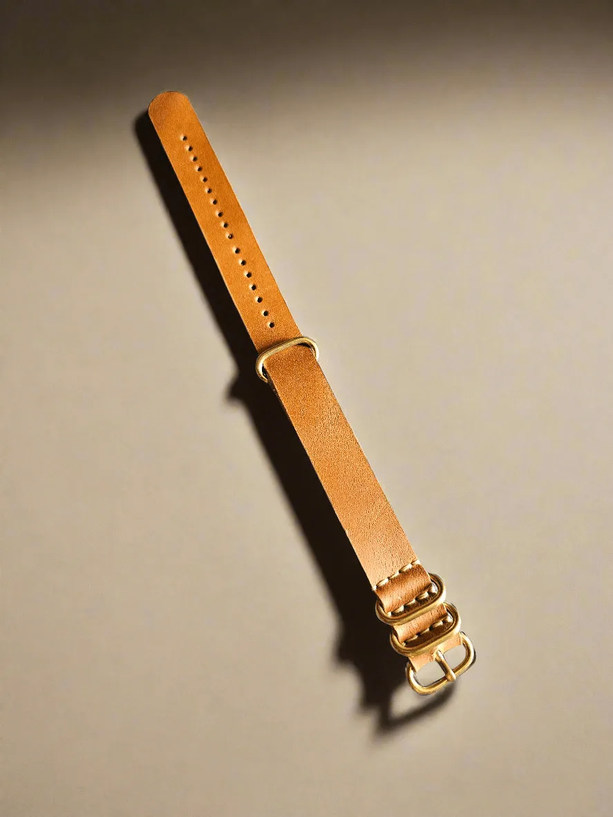 Handmade nato leather strap