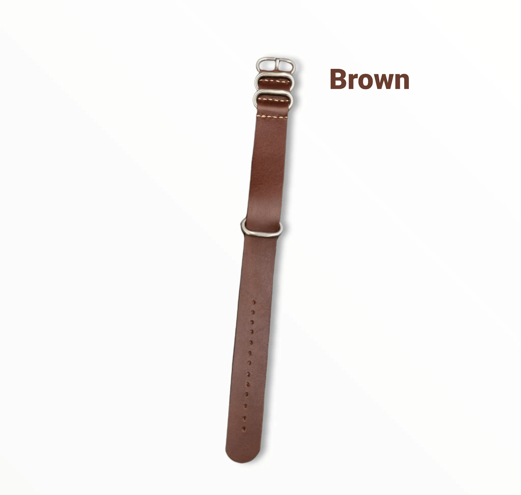 Handmade nato leather strap