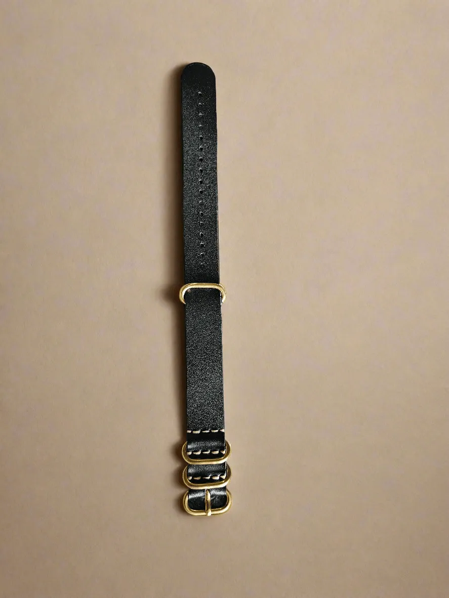 Handmade nato leather strap
