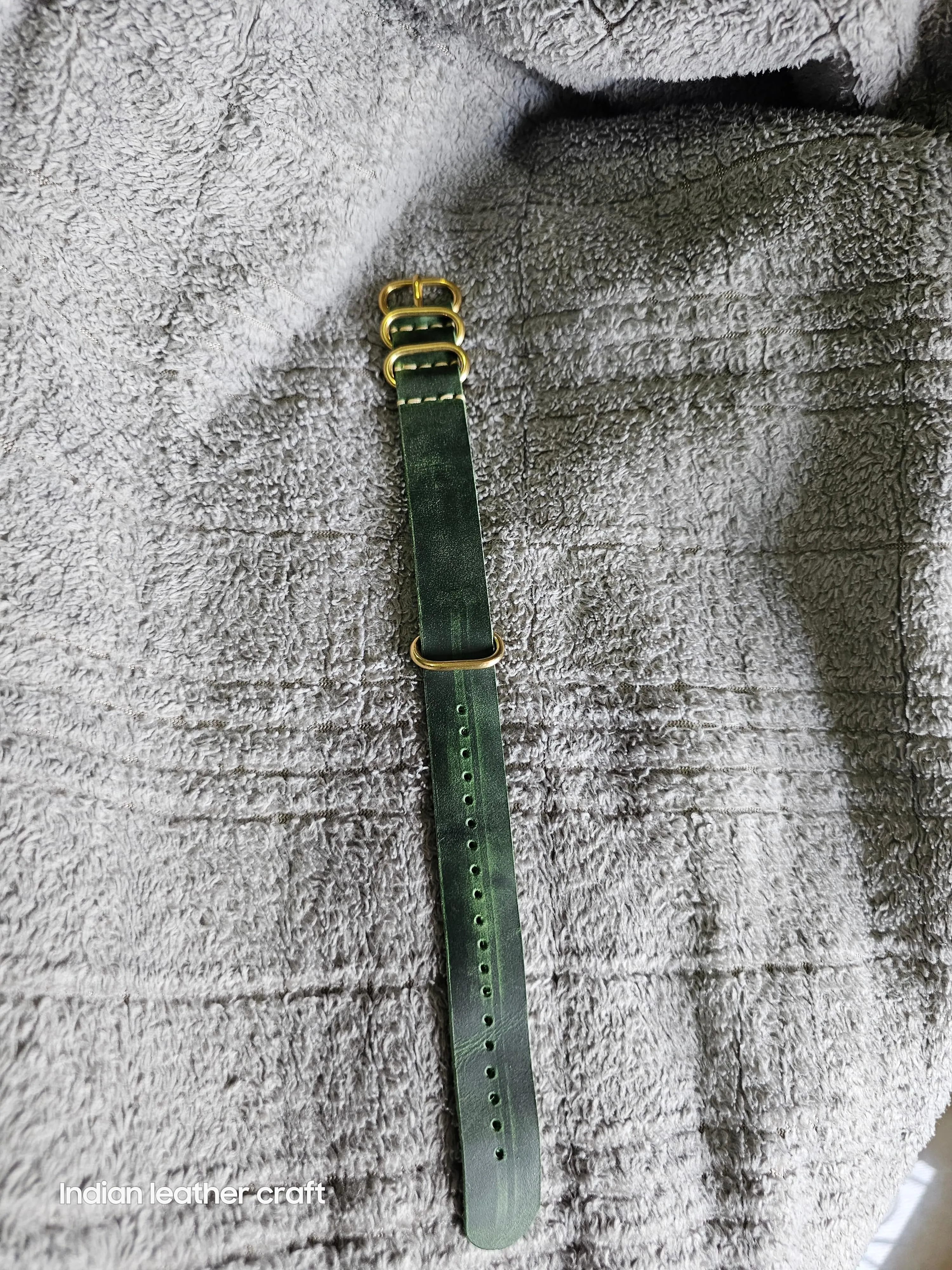 Handmade nato leather strap