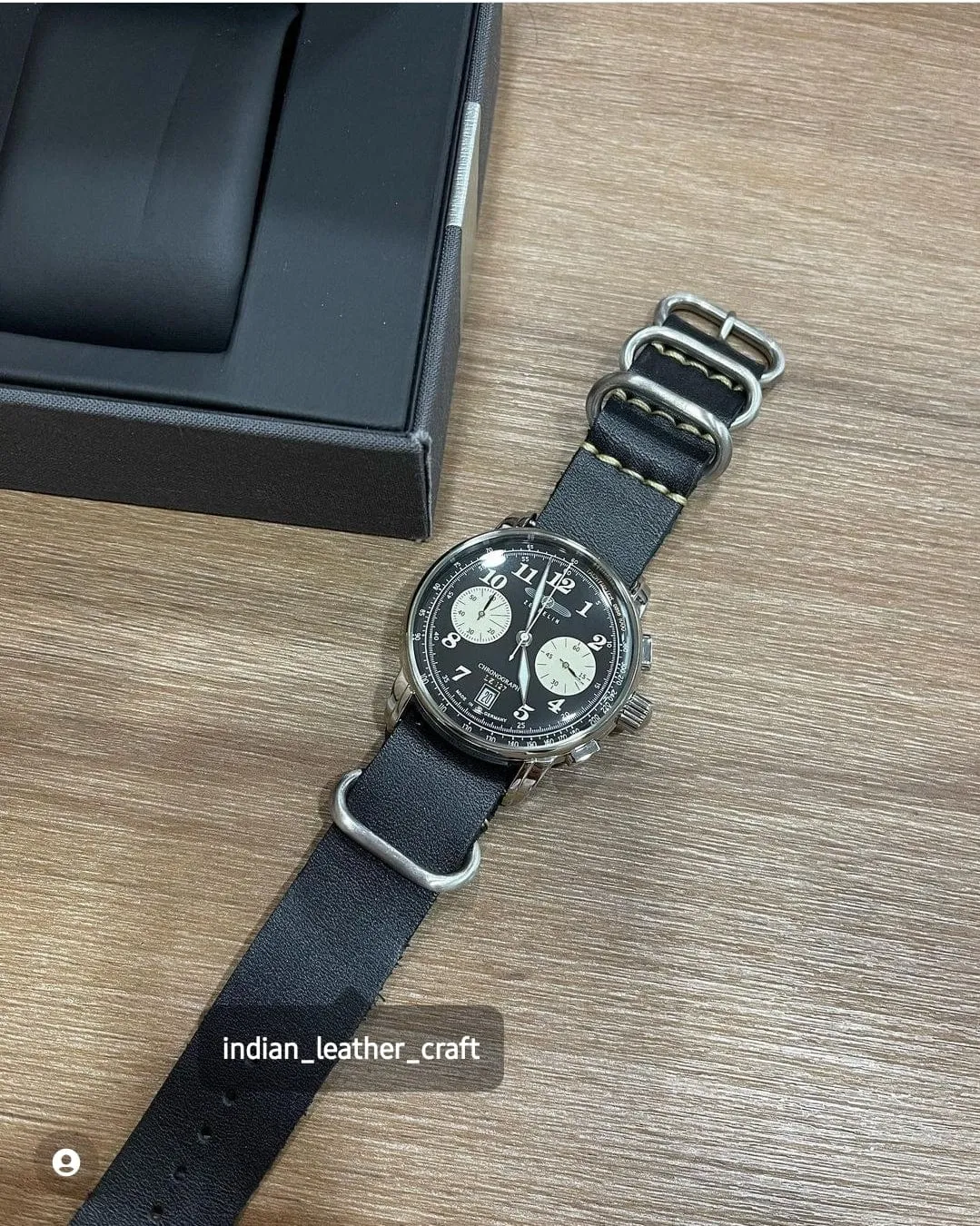 Handmade nato leather strap