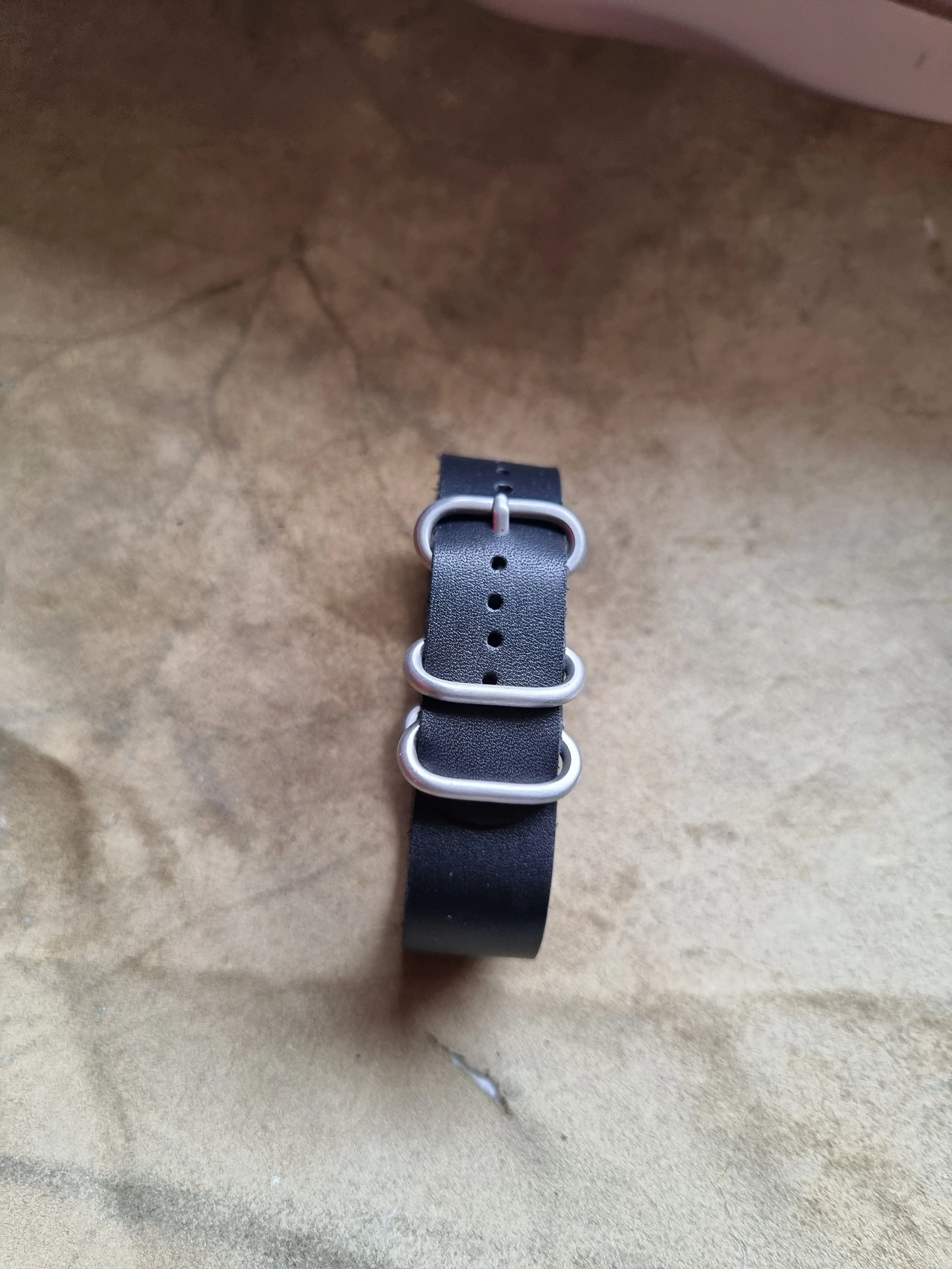 Handmade nato leather strap