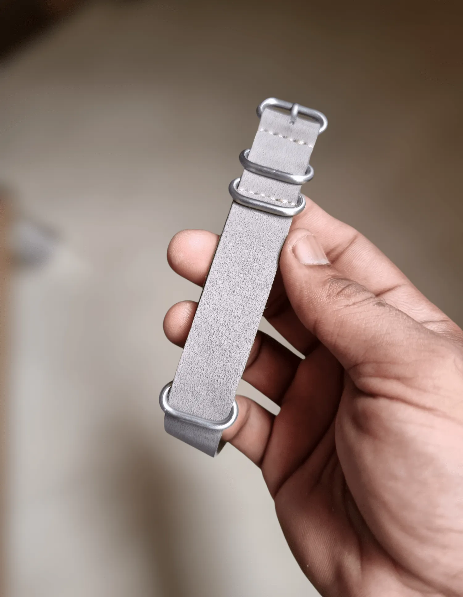 Handmade nato leather strap