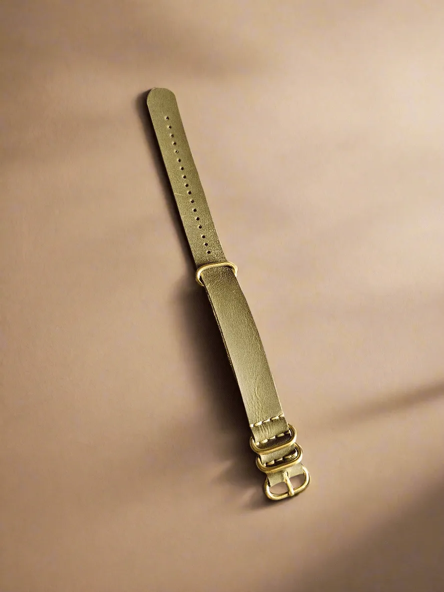 Handmade nato leather strap