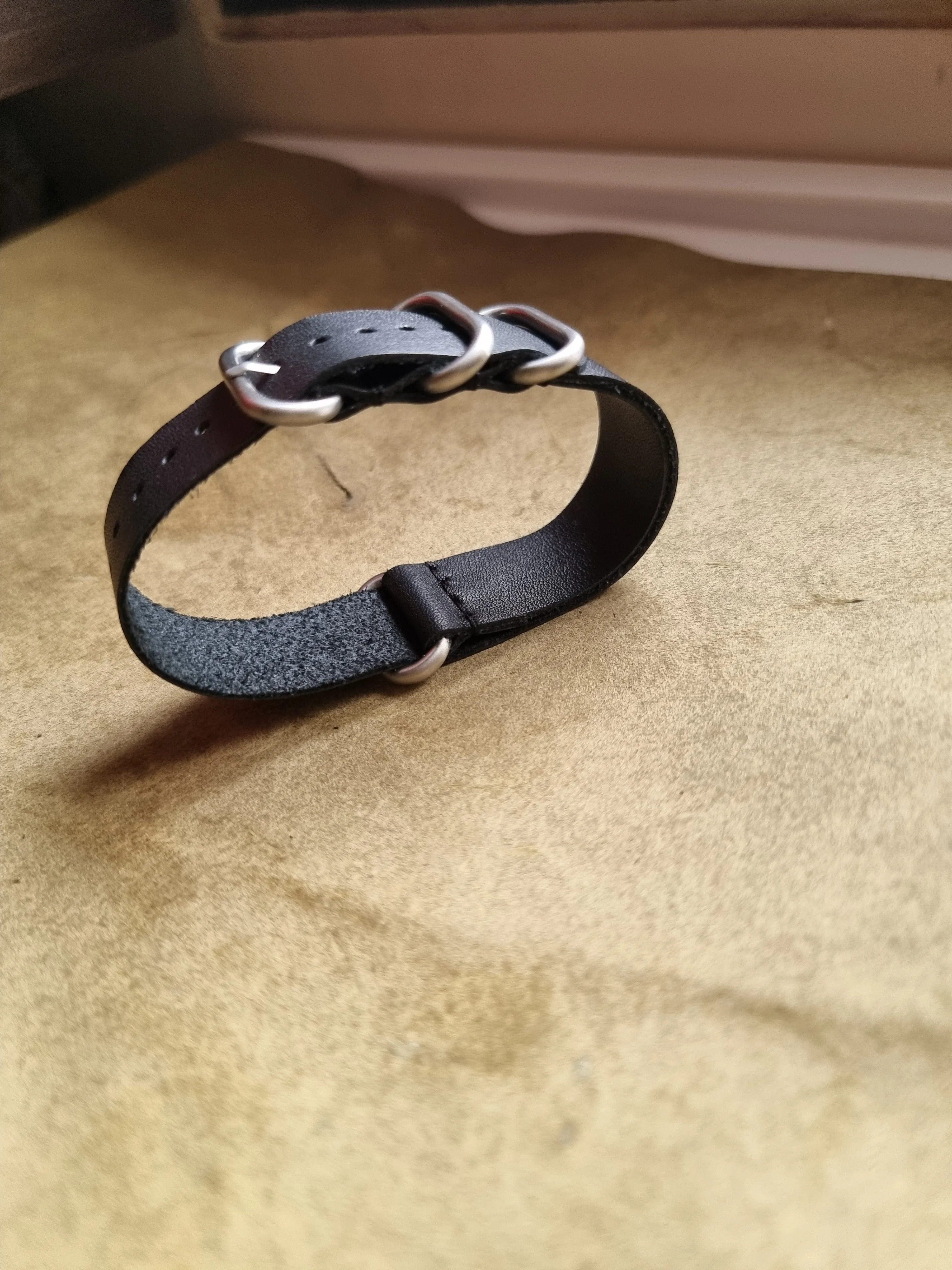 Handmade nato leather strap