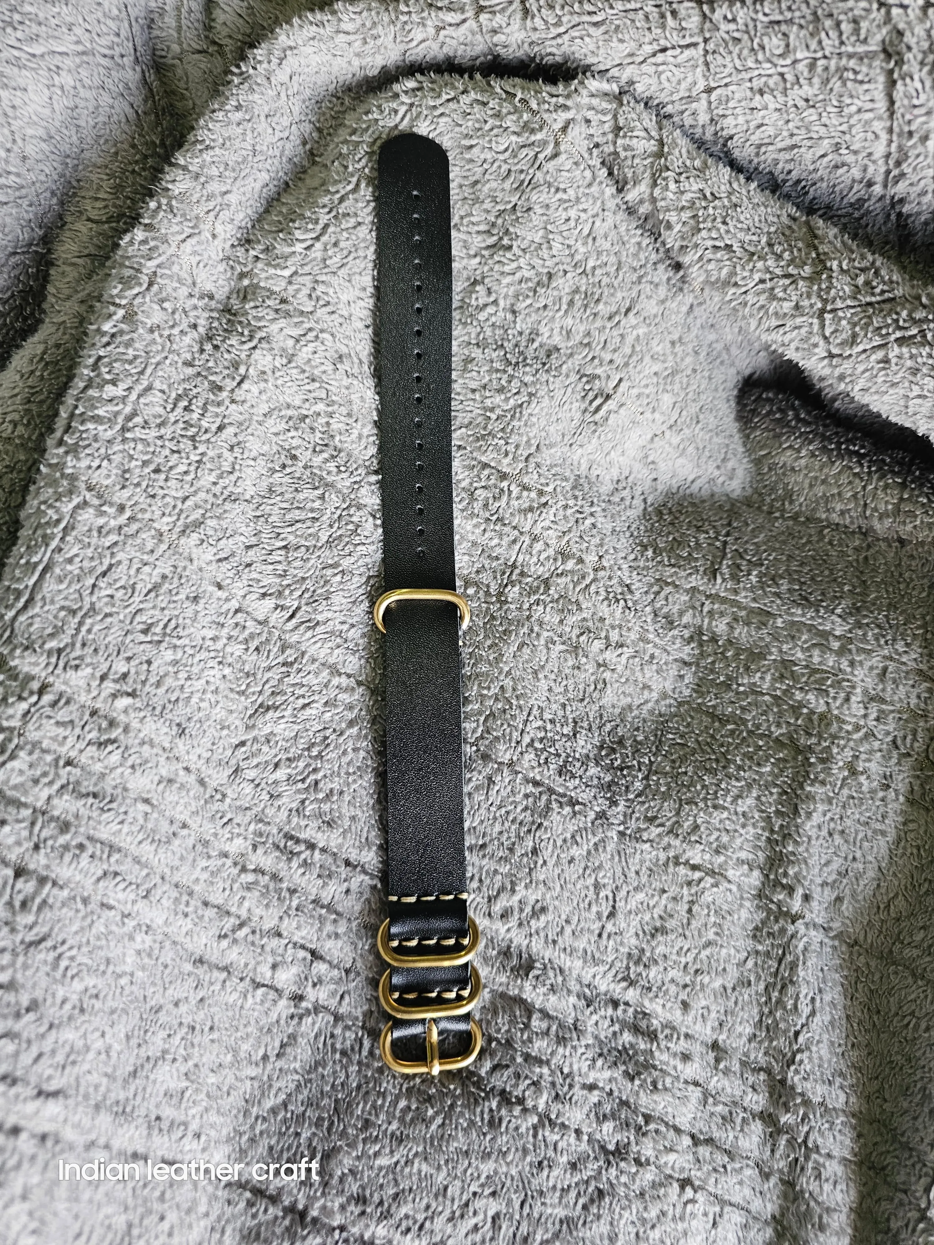 Handmade nato leather strap