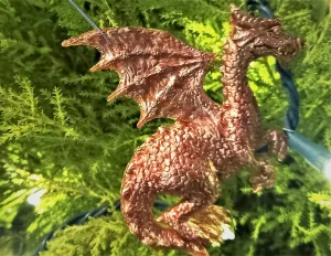 Handmade Wyvern Lucky Dragon Christmas Ornament/KeyChain/Magnet,Gift for Christmas/Birthday/New Year/Valentine/Housewarming/GOT Lover