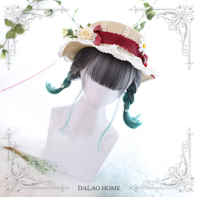 Harajuku Gradient Green Wig AD11392