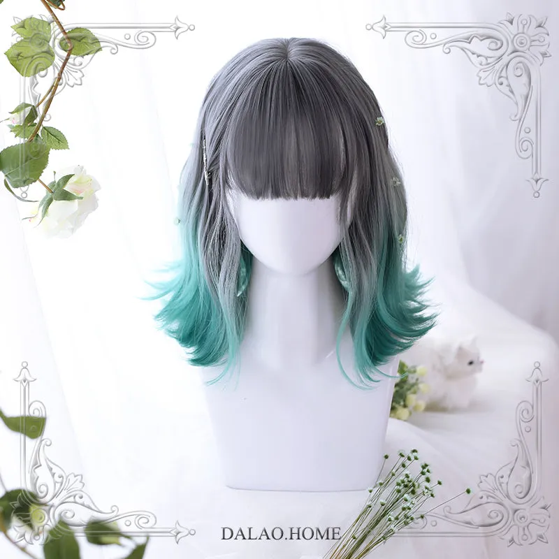 Harajuku Gradient Green Wig AD11392