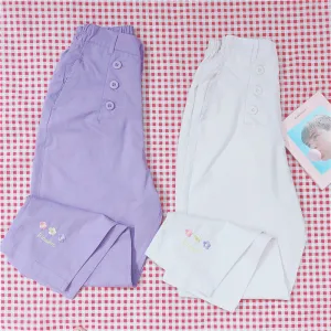 Harajuku Kawaii Flowers Pastel Pants