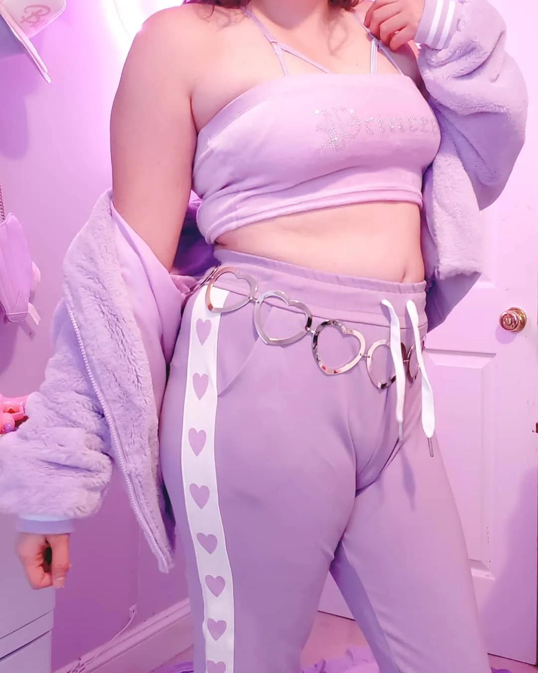 Harajuku Kawaii Line Of Hearts Pastel Pants