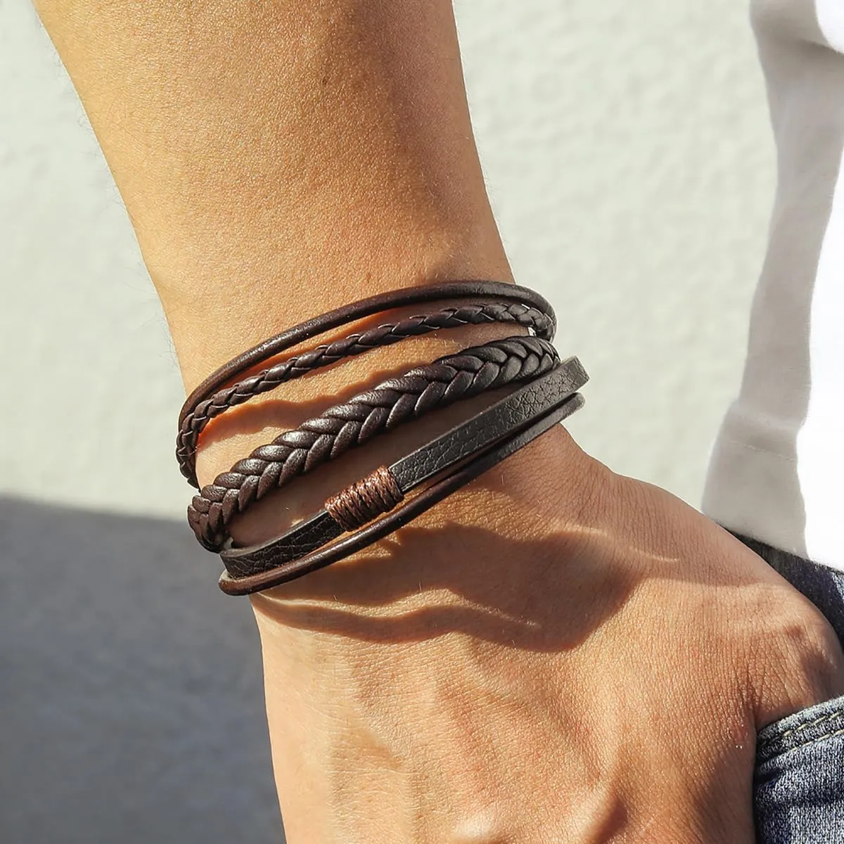 Harry and Henry Boho Bracelets for Women Leather Bracelets for Women Wrap Bracelet Stackable Bracelets Boho Jewelry