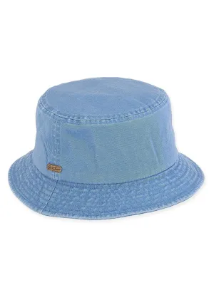 Hat - Blue-Washed Cotton Bucket-Women's-HH2079C