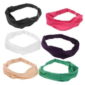 Head Bands for Women 6pcs Triangle Headband Elastic Hair Scarf for Girls Fashionable Hair Scarf Wrap