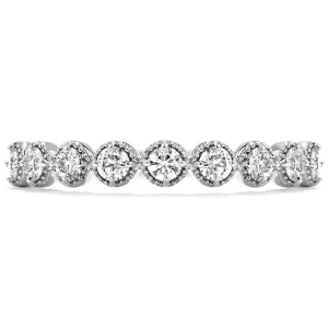 Hearts On Fire Diamond Bar Single Prong Milgrain Band
