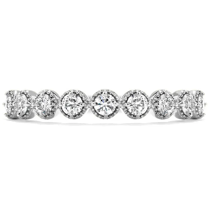 Hearts On Fire Diamond Bar Single Prong Milgrain Band