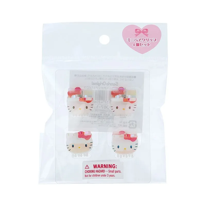 Hello Kitty Iridescent Mini Hair Clips (Set of 4)