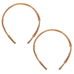 Hemoton Multi-purpose Hair Band 2pcs Anti-slip Retractable Headband Non Headband Hair Jewelry for Girls