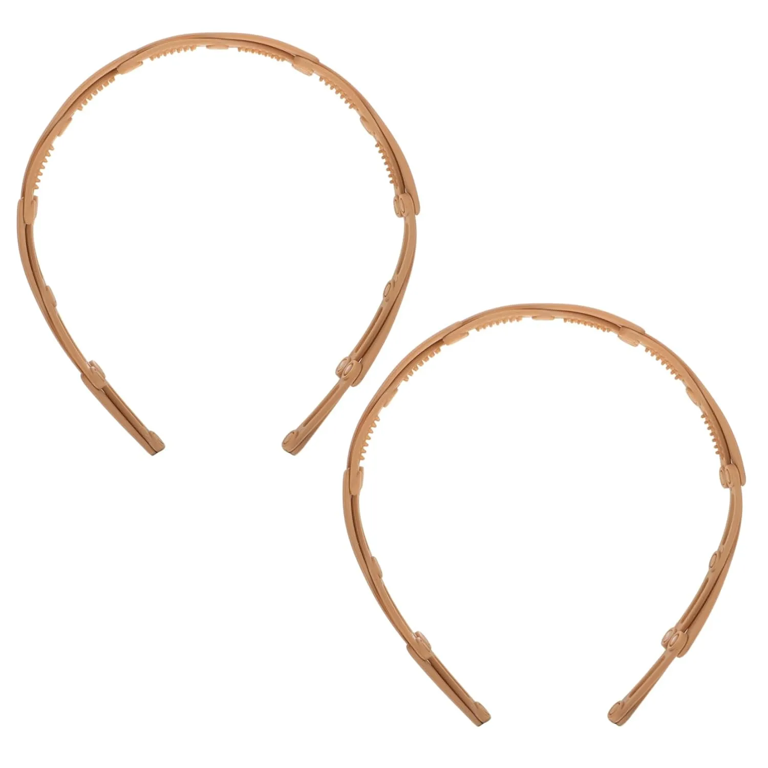 Hemoton Multi-purpose Hair Band 2pcs Anti-slip Retractable Headband Non Headband Hair Jewelry for Girls