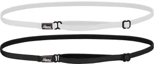 Hipsy Women's Elastic & Adjustable Running Headband Multi Pack (Black & White Elastic 2pk)