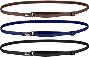 Hipsy Women's Elastic & Adjustable Running Headband Multi Pack (Black/Navy/Brown Elastic 3pk)
