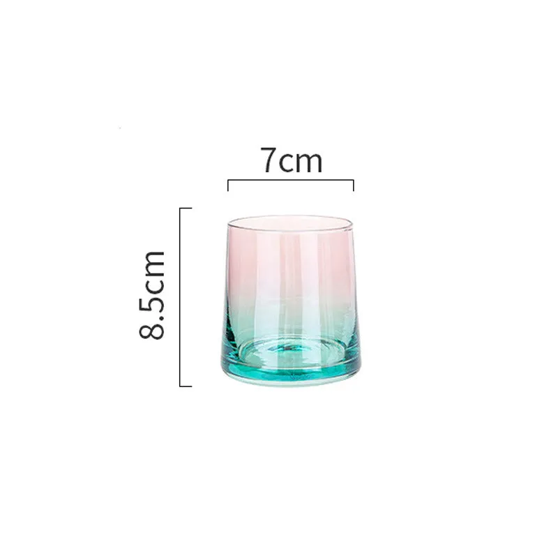 Home Bar Colourful Whiskey Glass Set