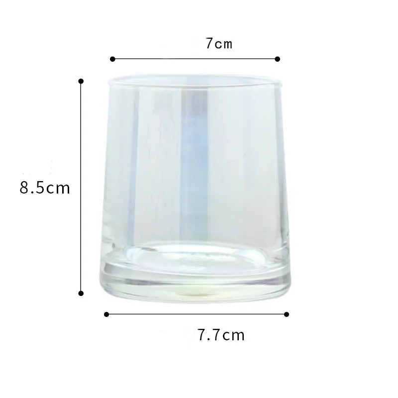 Home Bar Colourful Whiskey Glass Set