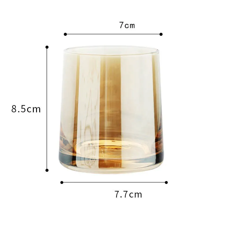 Home Bar Colourful Whiskey Glass Set