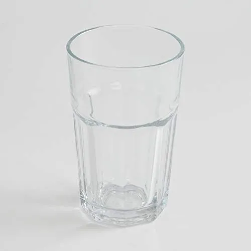Home Centre Medleys Stackable Water Glasses- Set of 6 - Transparent