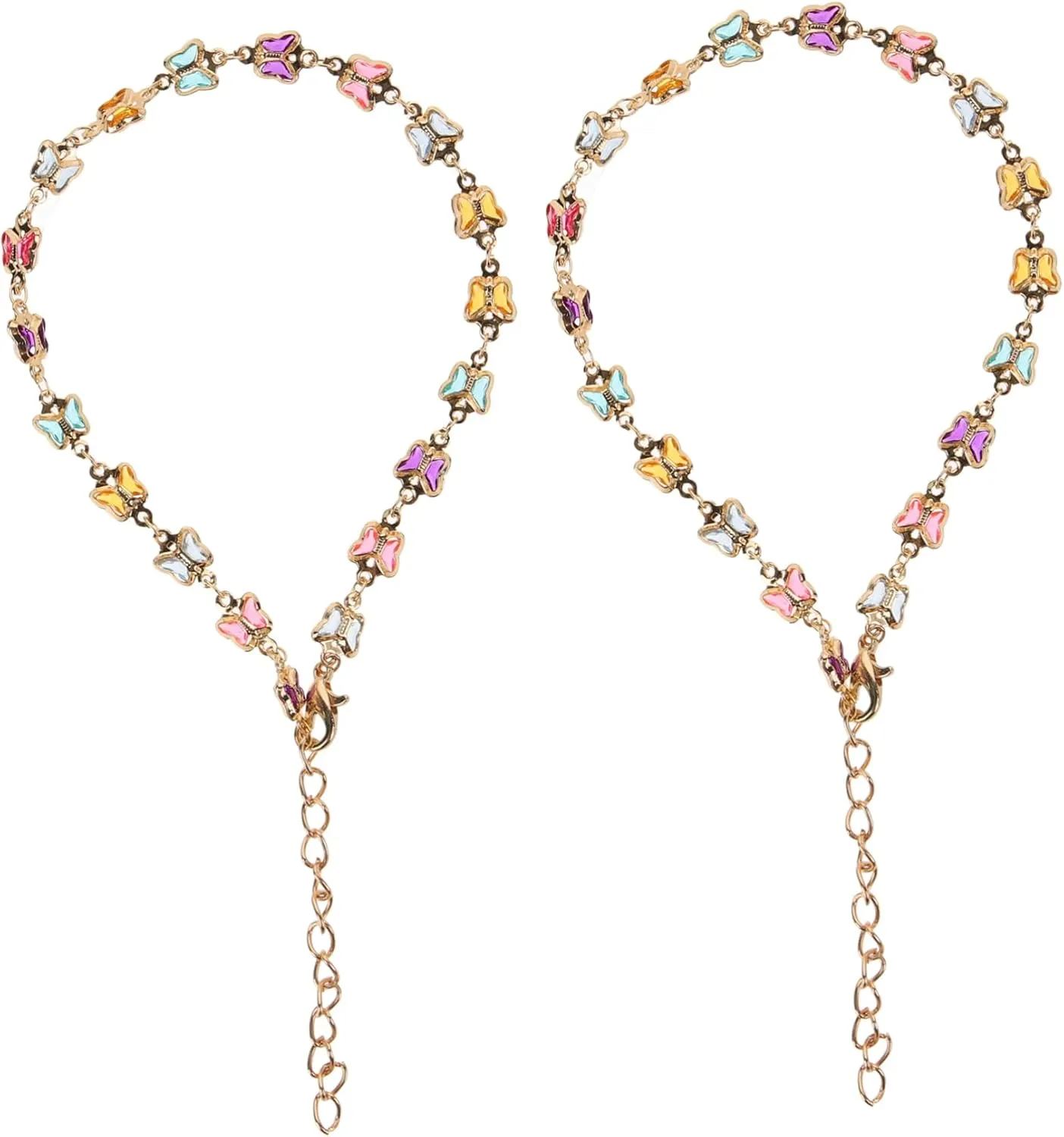 Homoyoyo Metal Foot Chain Anklet Women's Anklet for Party Fashion Adjustable for Beach